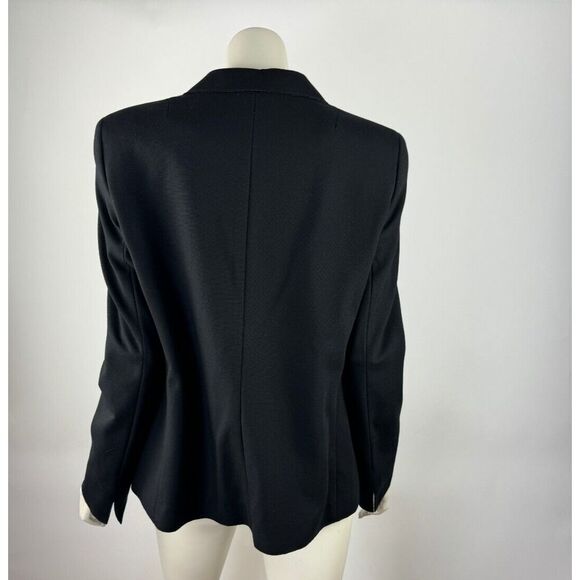 Akris Punto One Button Blazer Women 14‎ EUC Long Sleeve Lined Collared Jacket - Picture 2 of 16